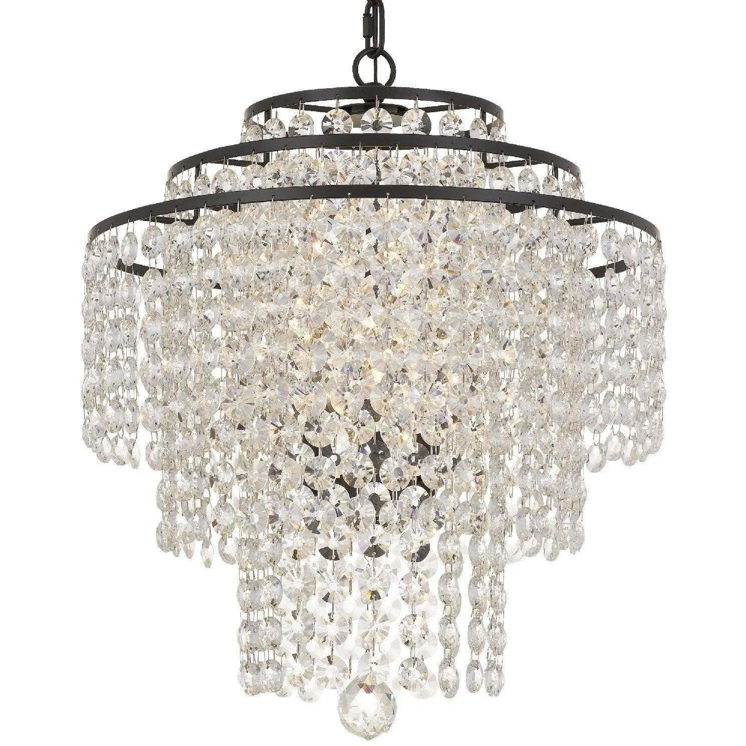 Crystorama - Arielle Four Light Chandelier - ARI-304-DB-CL-MWP - Canada Light Shop