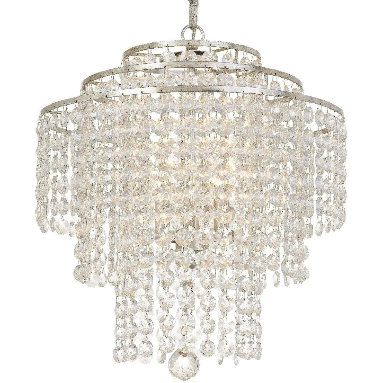 Crystorama - Arielle Four Light Chandelier - ARI-304-SA-CL-MWP - Canada Light Shop