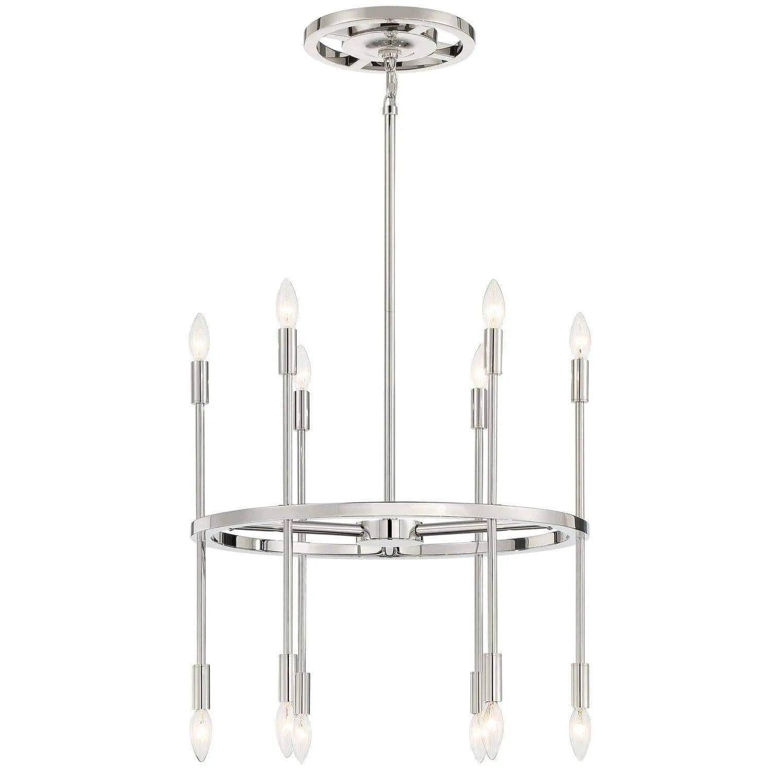 Crystorama - Aries Chandelier - ARS-B4012-PN - Canada Light Shop