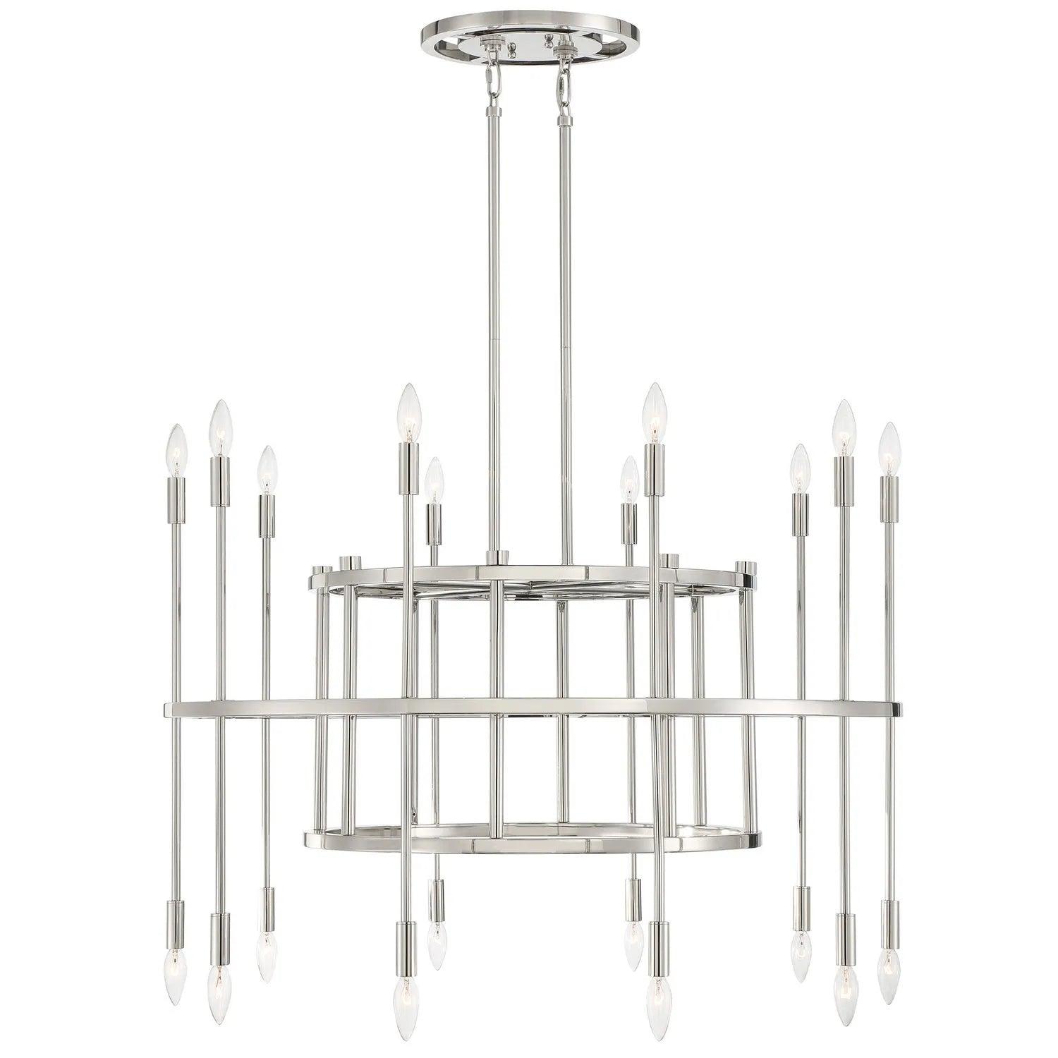 Crystorama - Aries Chandelier - ARS-B4012-PN - Canada Light Shop