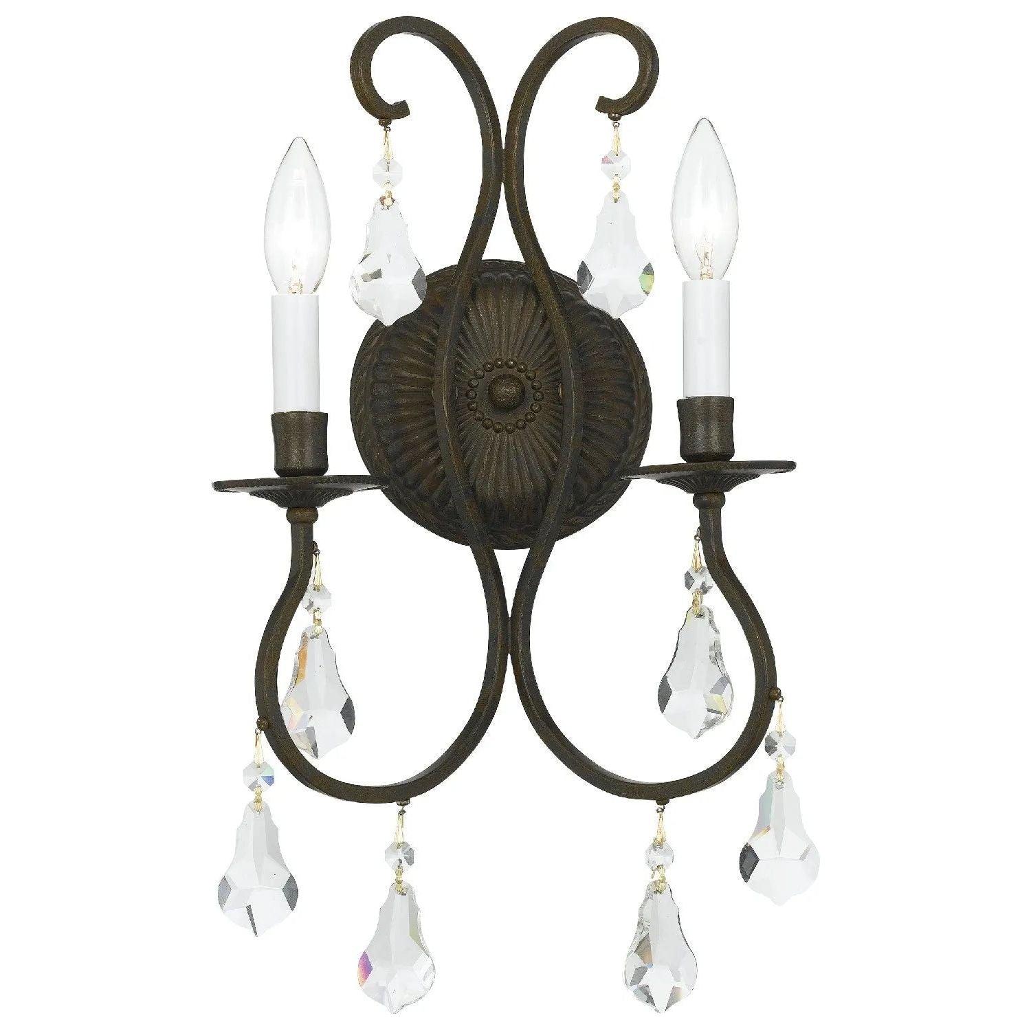 Crystorama - Ashton Wall Mount - 5012-EB-CL-S - Canada Light Shop