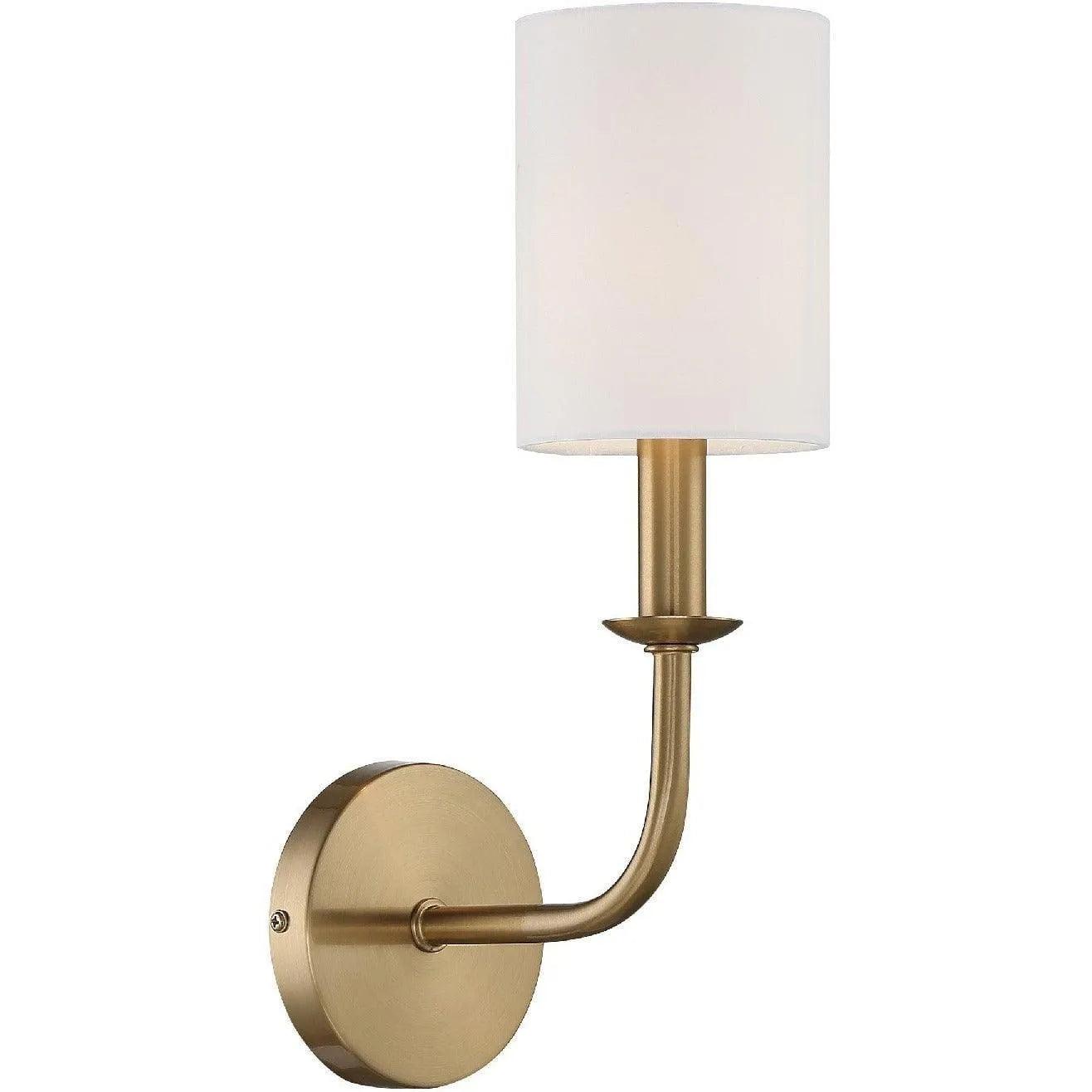 Crystorama - Bailey One Light Wall Mount - BAI-A2101-AG - Canada Light Shop