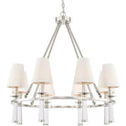 Crystorama - Baxter Eight Light Chandelier - 8867-PN - Canada Light Shop