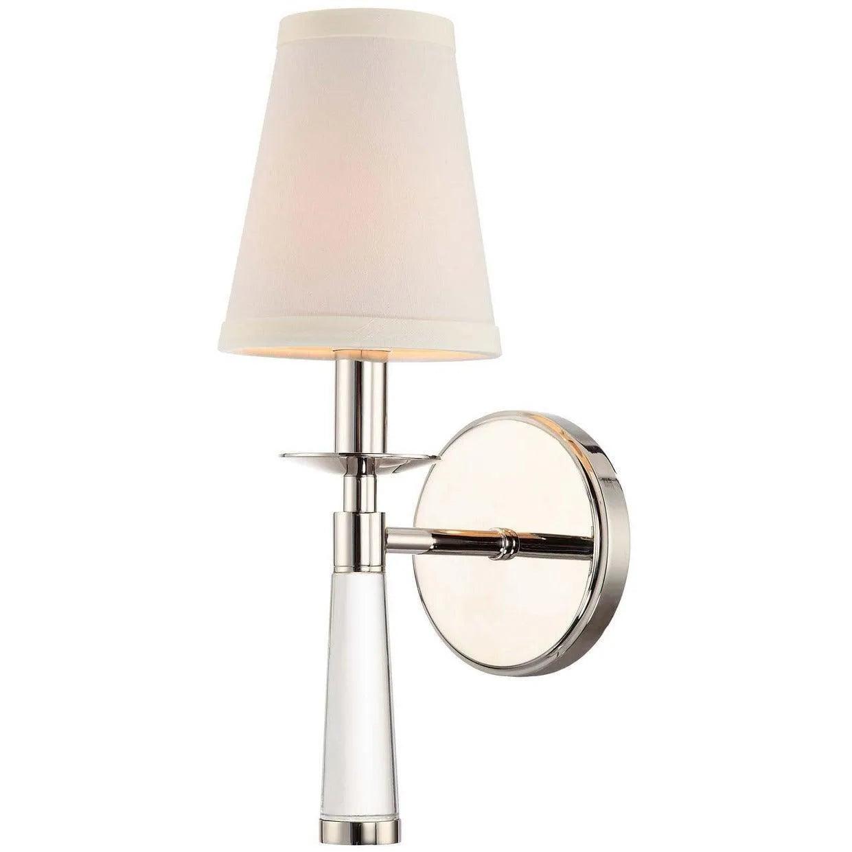 Crystorama - Baxter One Light Wall Mount - 8861-PN - Canada Light Shop