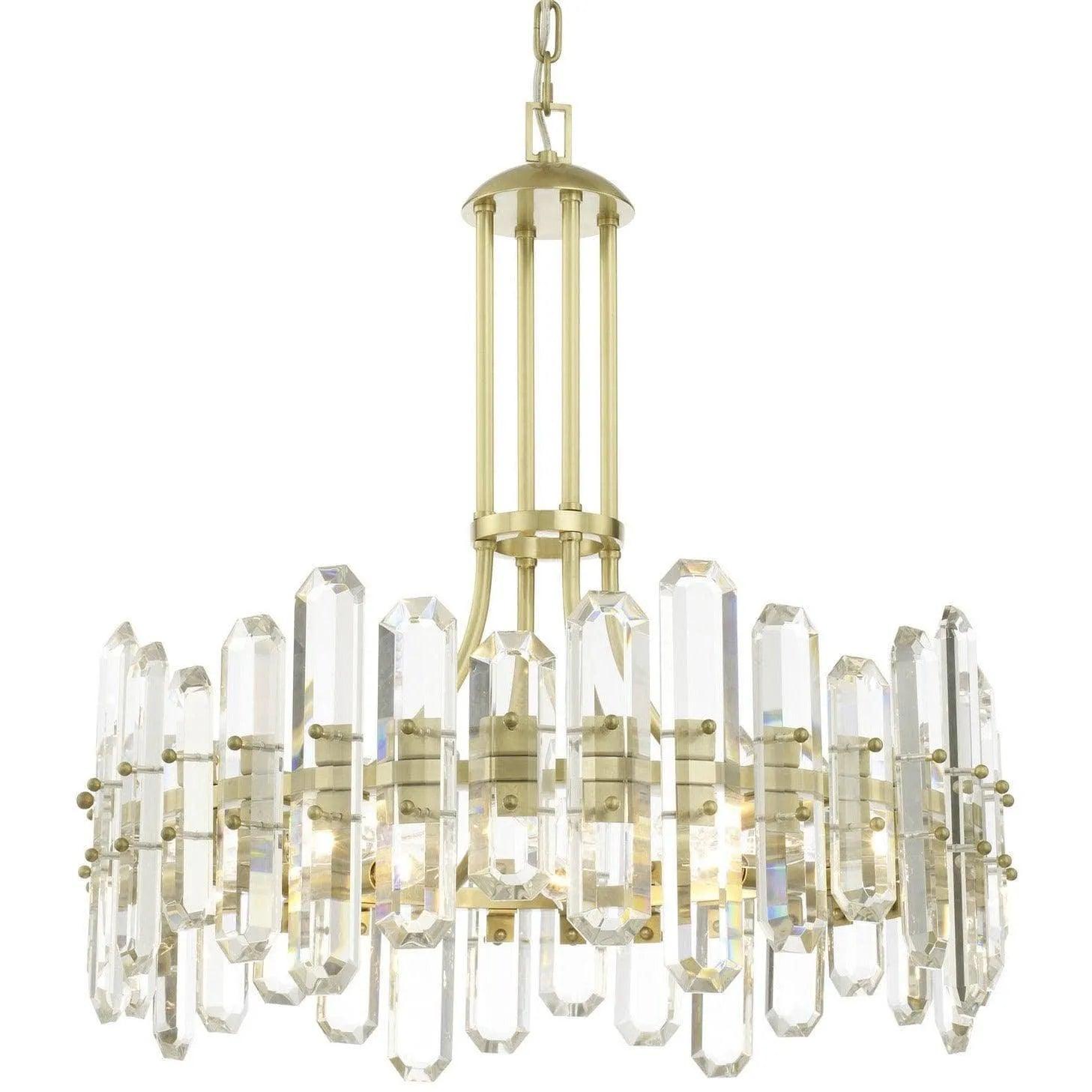 Crystorama - Bolton Eight Light Chandelier - BOL-8888-AG - Canada Light Shop