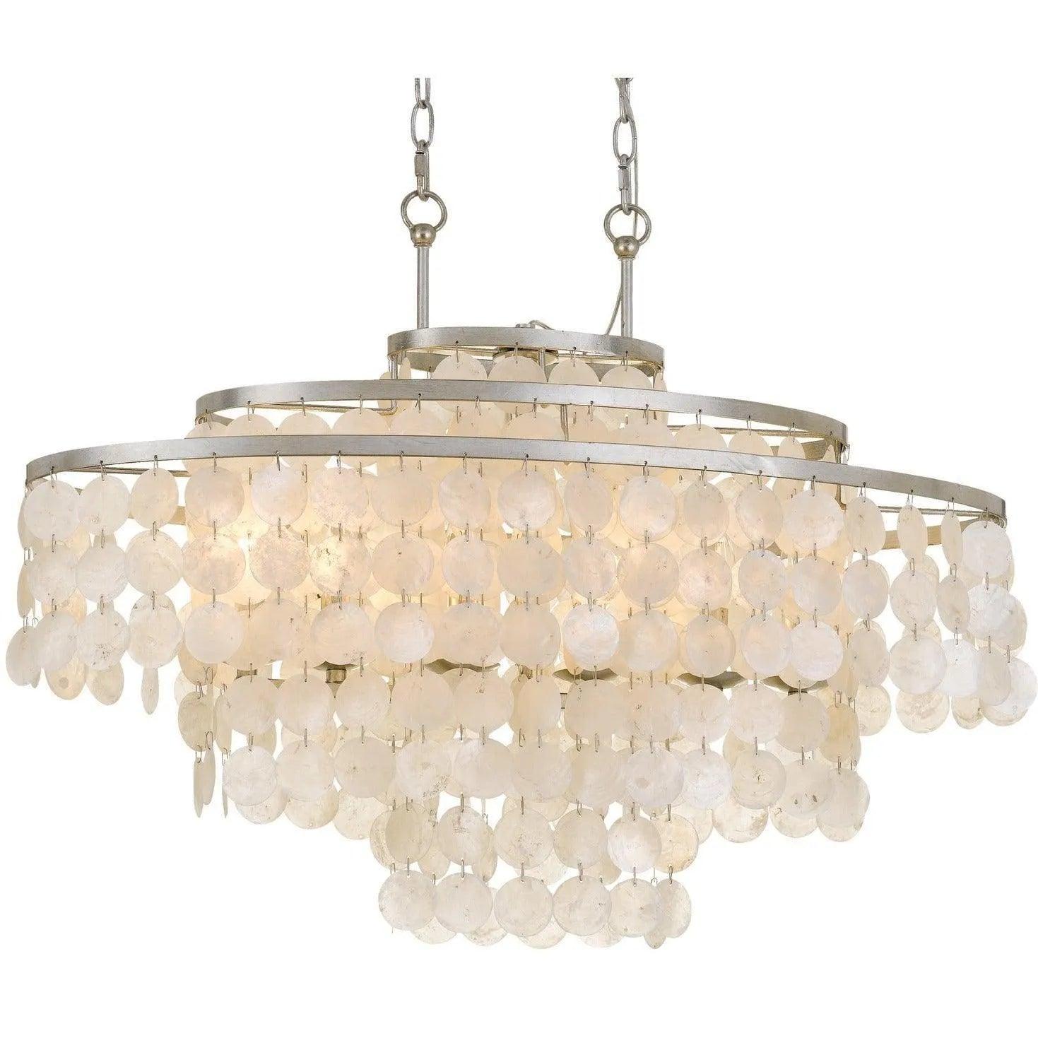 Crystorama - Brielle Six Light Chandelier - BRI-3009-SA - Canada Light Shop