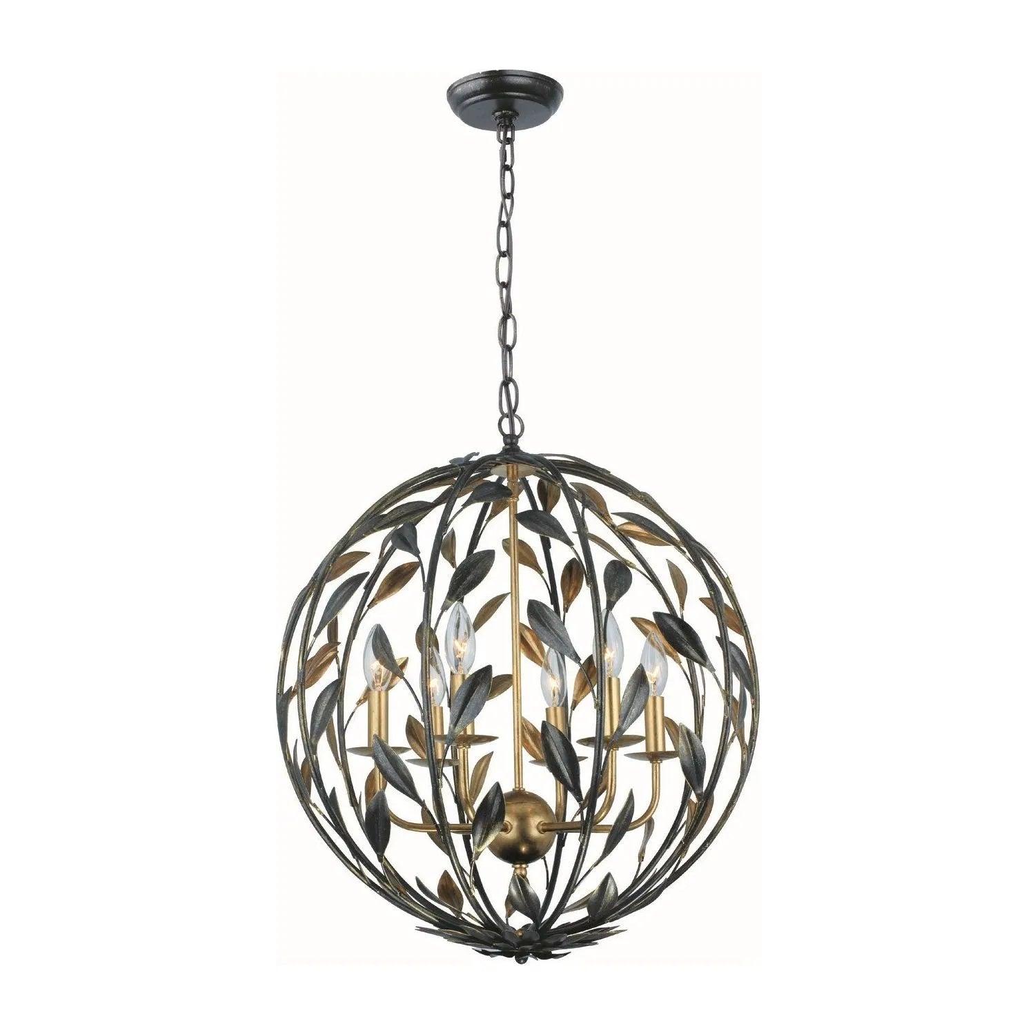Crystorama - Broche Chandelier - Sphere - 506-EB-GA - Canada Light Shop