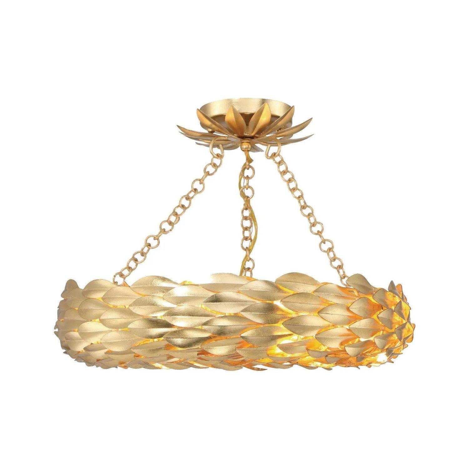 Crystorama - Broche LED Semi Flush Mount - 535-GA_CEILING - Canada Light Shop