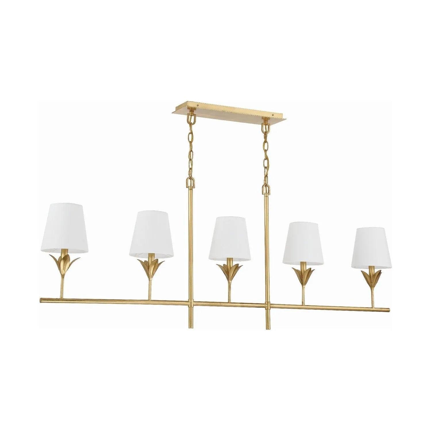 Crystorama - Broche Linear Chandelier - 537-GA - Canada Light Shop