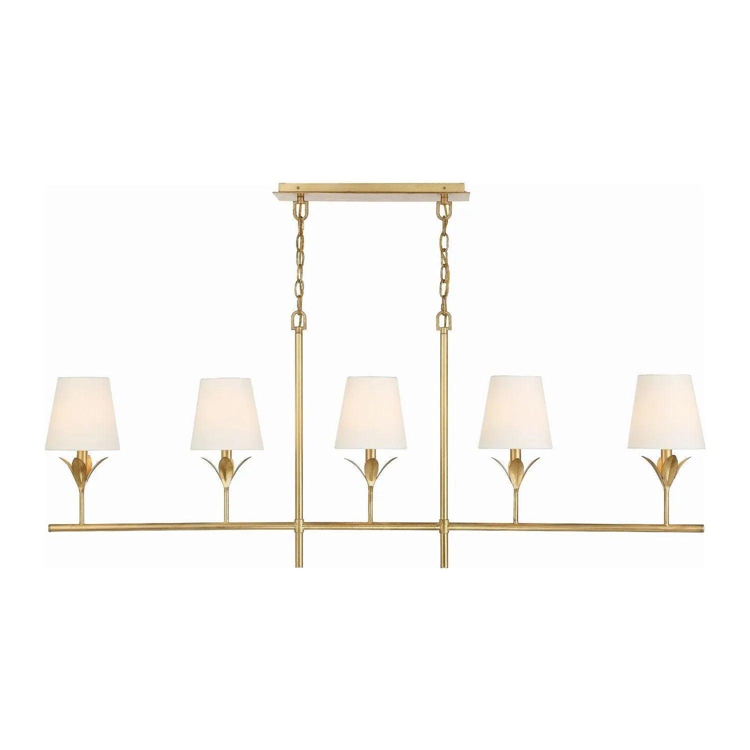 Crystorama - Broche Linear Chandelier - 537-GA - Canada Light Shop