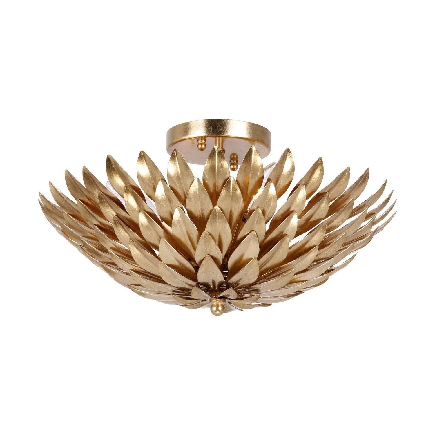 Crystorama - Broche Semi Flush Mount - 505 - 505-GA - Canada Light Shop