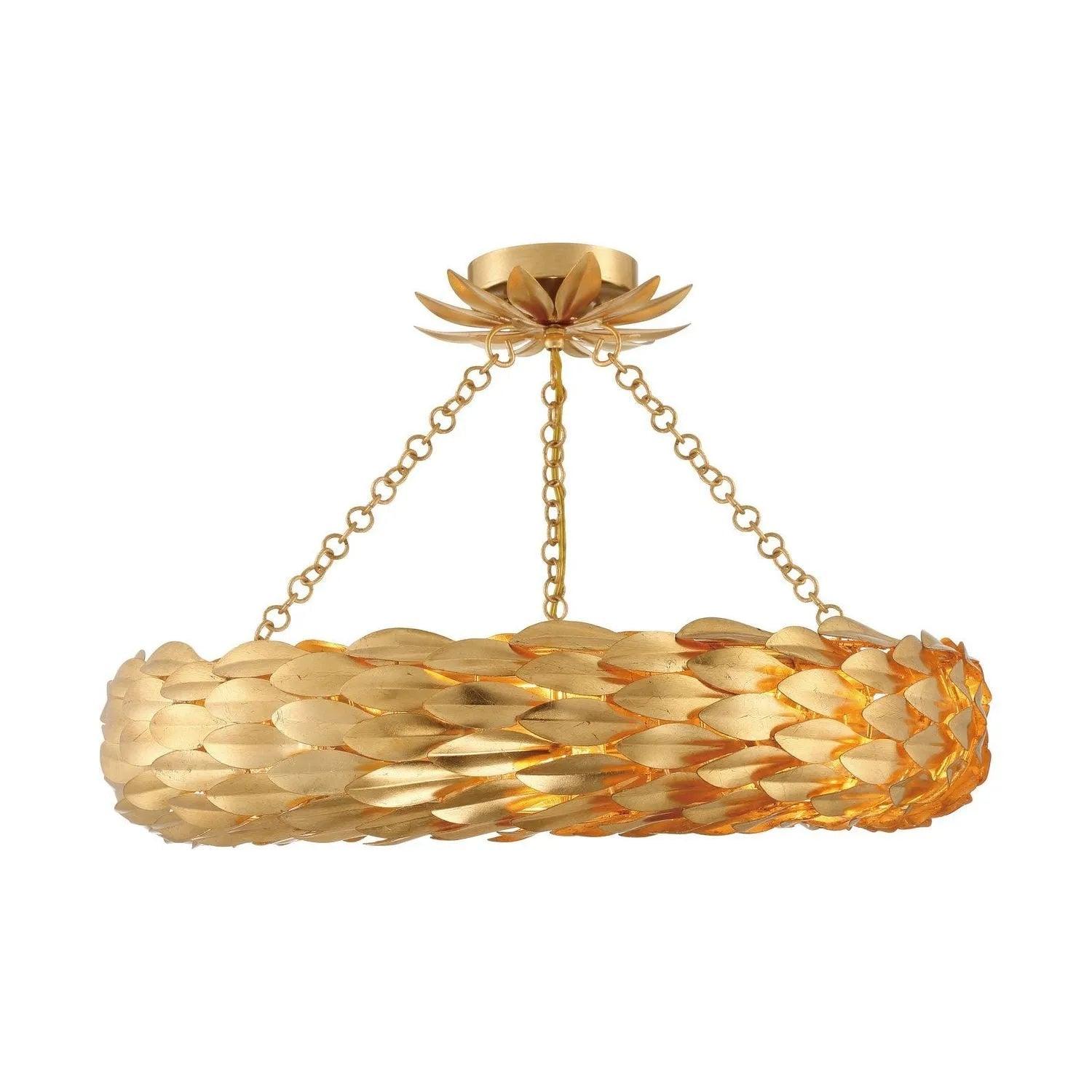 Crystorama - Broche Semi Flush Mount - Ring - 536-GA_CEILING - Canada Light Shop