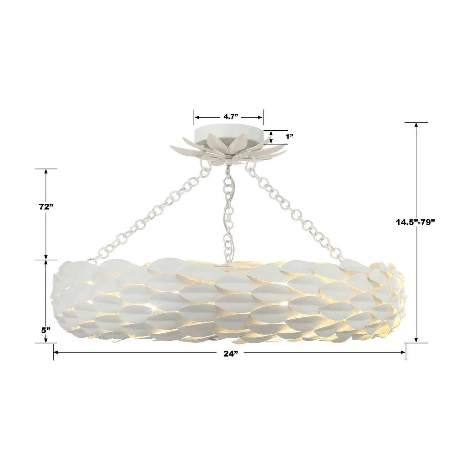Crystorama - Broche Semi Flush Mount - Ring - 536-GA_CEILING - Canada Light Shop