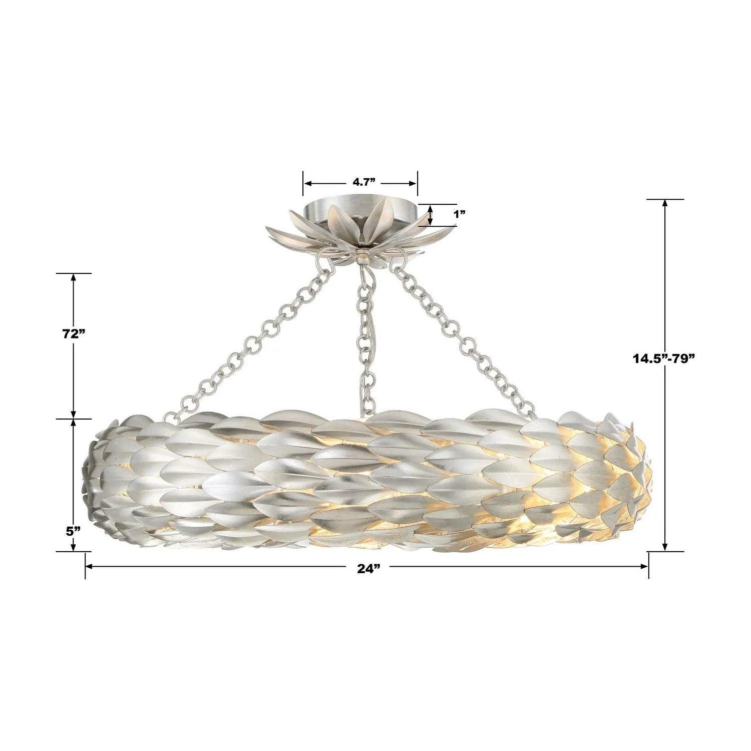 Crystorama - Broche Semi Flush Mount - Ring - 536-GA_CEILING - Canada Light Shop