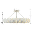 Crystorama - Broche Semi Flush Mount - Ring - 536-GA_CEILING - Canada Light Shop