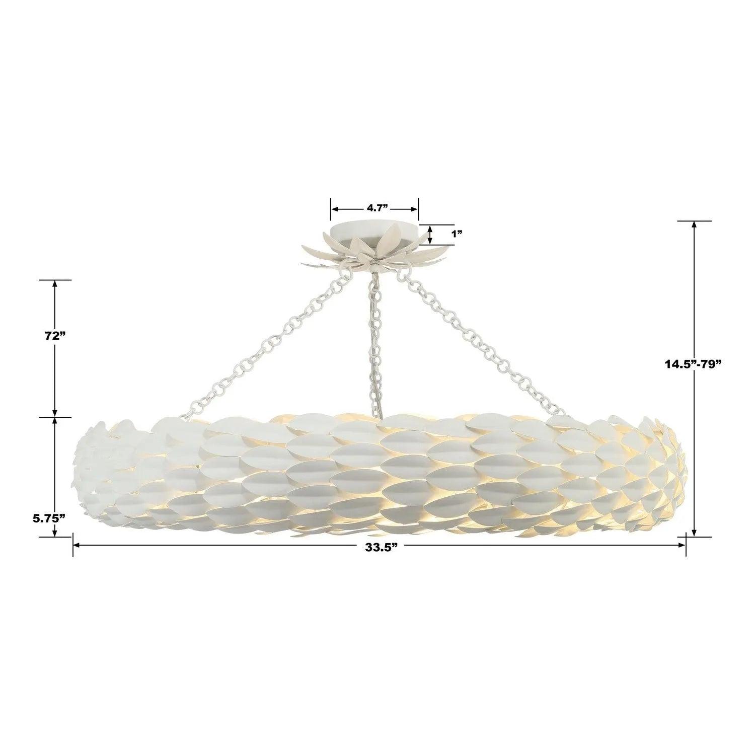Crystorama - Broche Semi Flush Mount - Ring - 536-GA_CEILING - Canada Light Shop