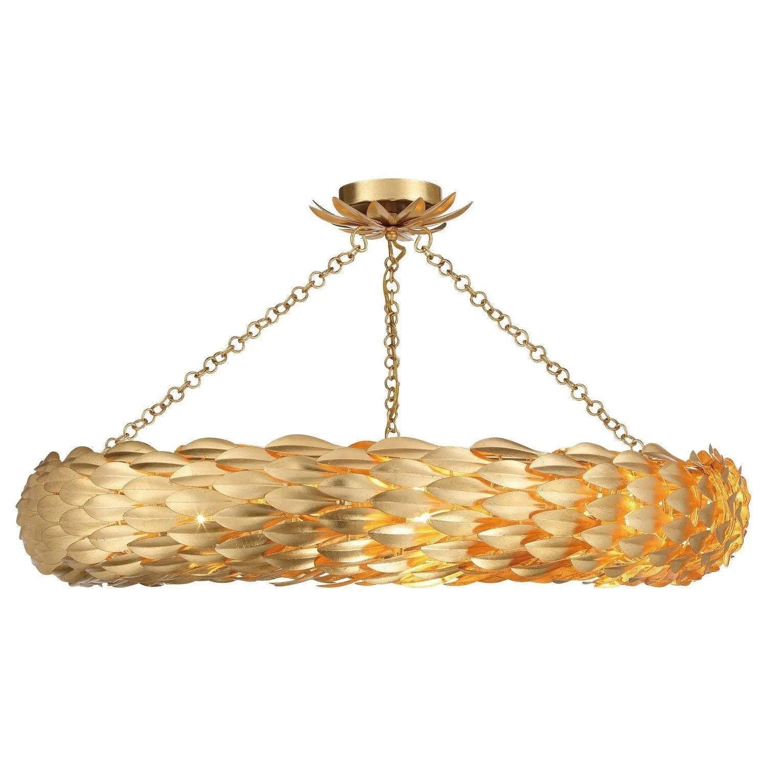 Crystorama - Broche Semi Flush Mount - Ring - 538-GA_CEILING - Canada Light Shop