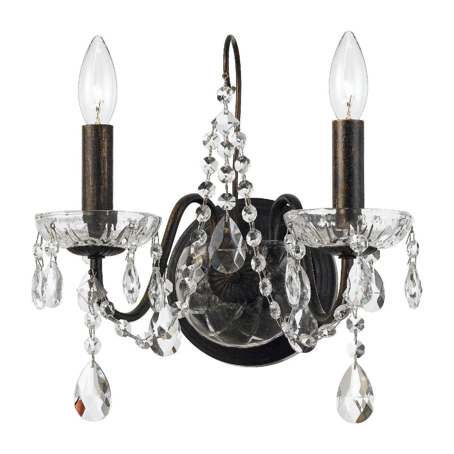 Crystorama - Butler Wall Mount - 3022-EB-CL-MWP - Canada Light Shop