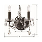 Crystorama - Butler Wall Mount - 3022-EB-CL-MWP - Canada Light Shop