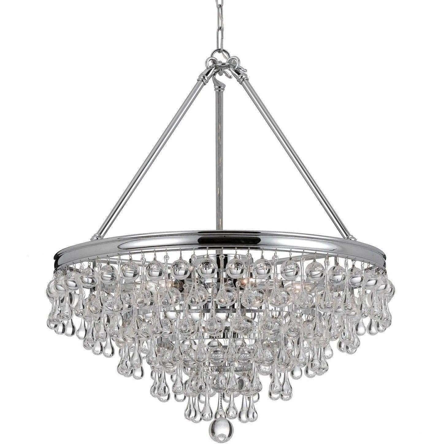 Crystorama - Calypso Eight Light Chandelier - 137-CH - Canada Light Shop