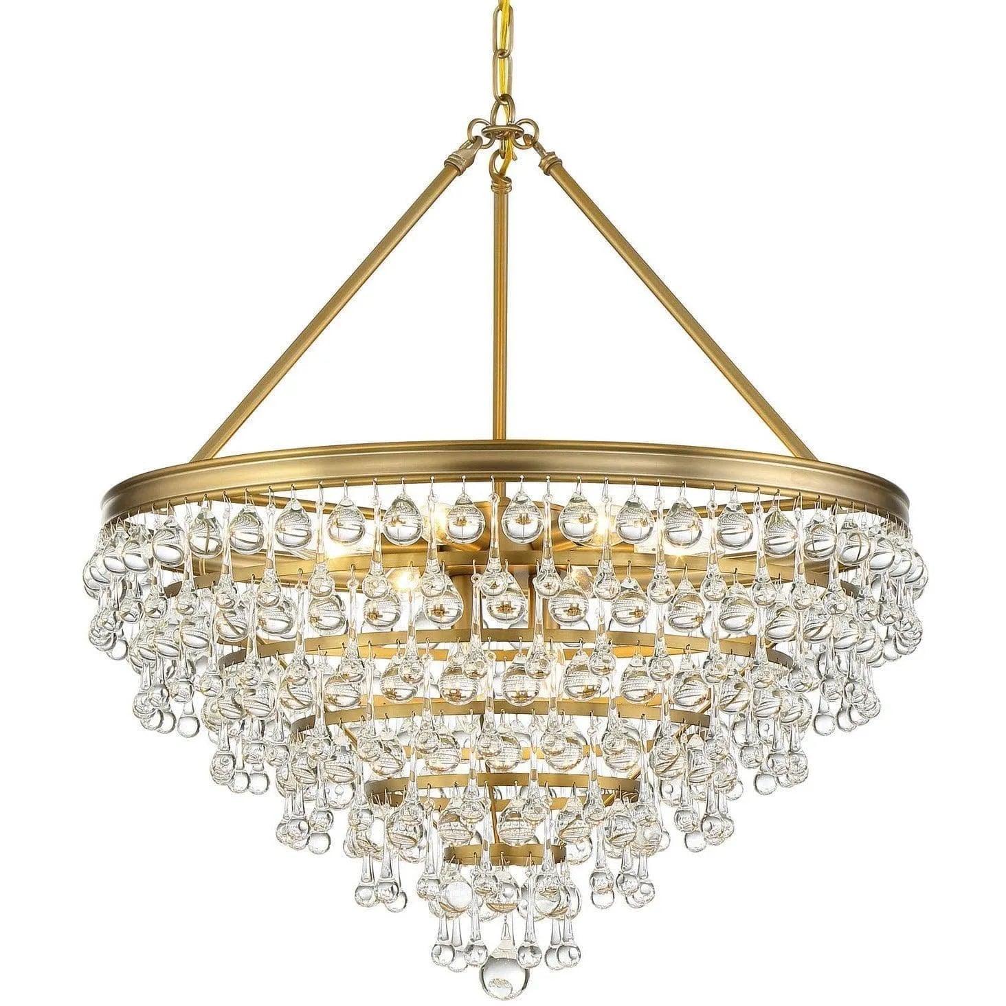 Crystorama - Calypso Eight Light Chandelier - 137-VG - Canada Light Shop
