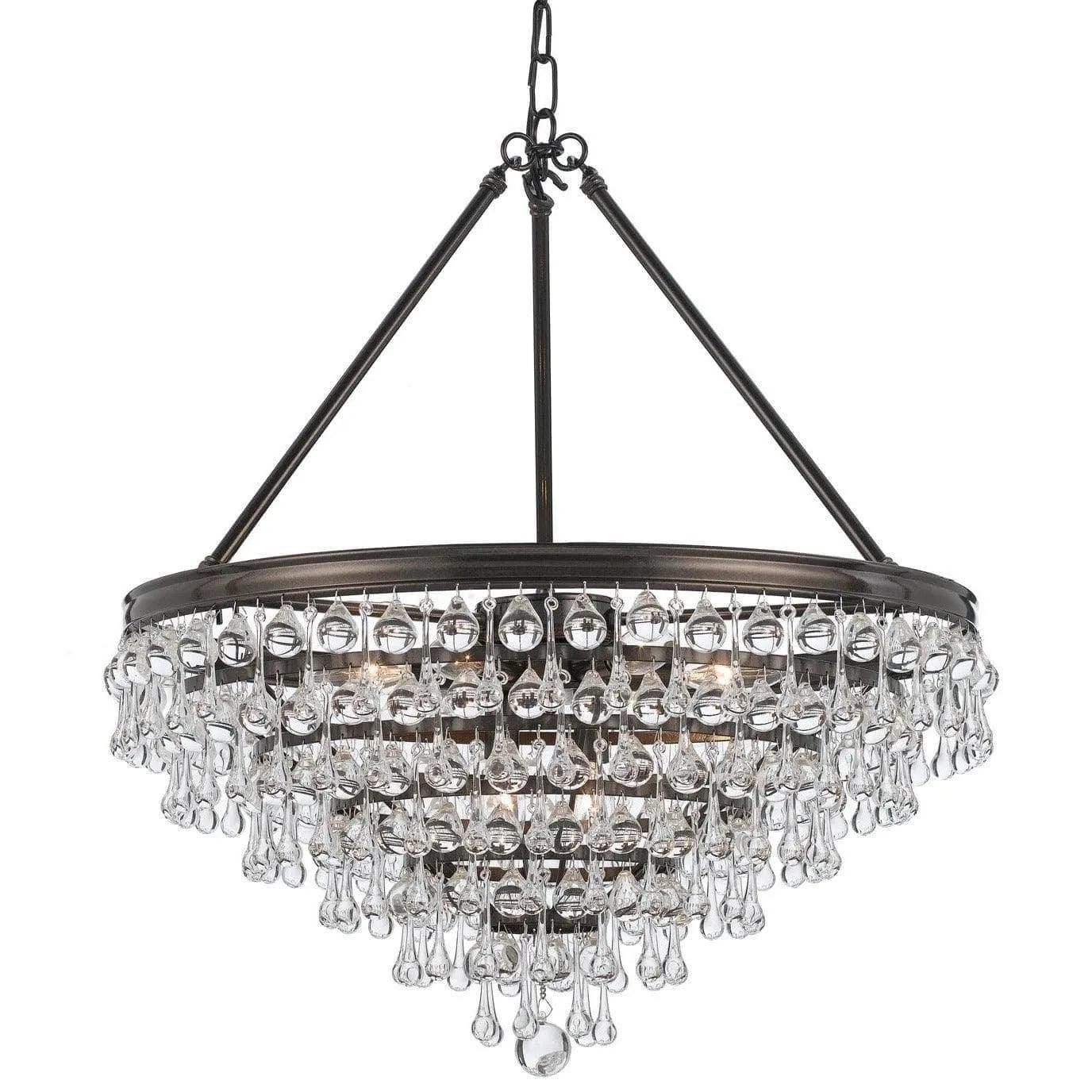 Crystorama - Calypso Eight Light Chandelier - 137-VZ - Canada Light Shop