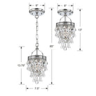 Crystorama - Calypso One Light Mini Chandelier - 131-CH - Canada Light Shop