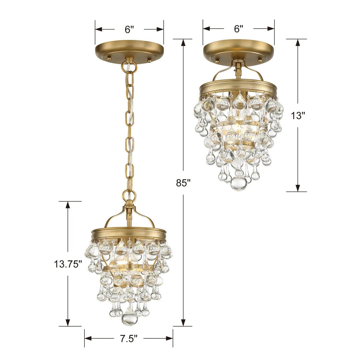 Crystorama - Calypso One Light Mini Chandelier - 131-CH - Canada Light Shop