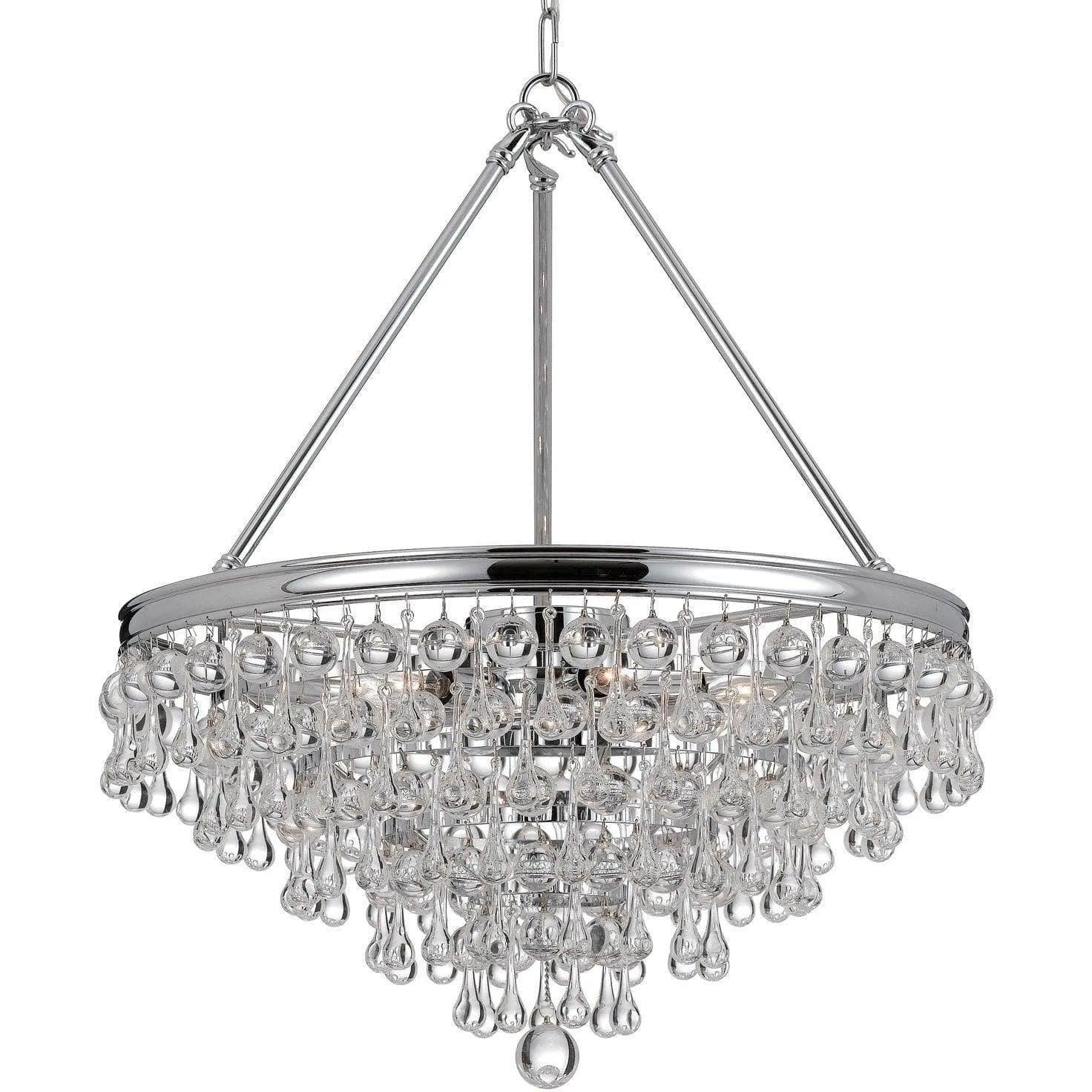 Crystorama - Calypso Six Light Chandelier - 136-CH - Canada Light Shop