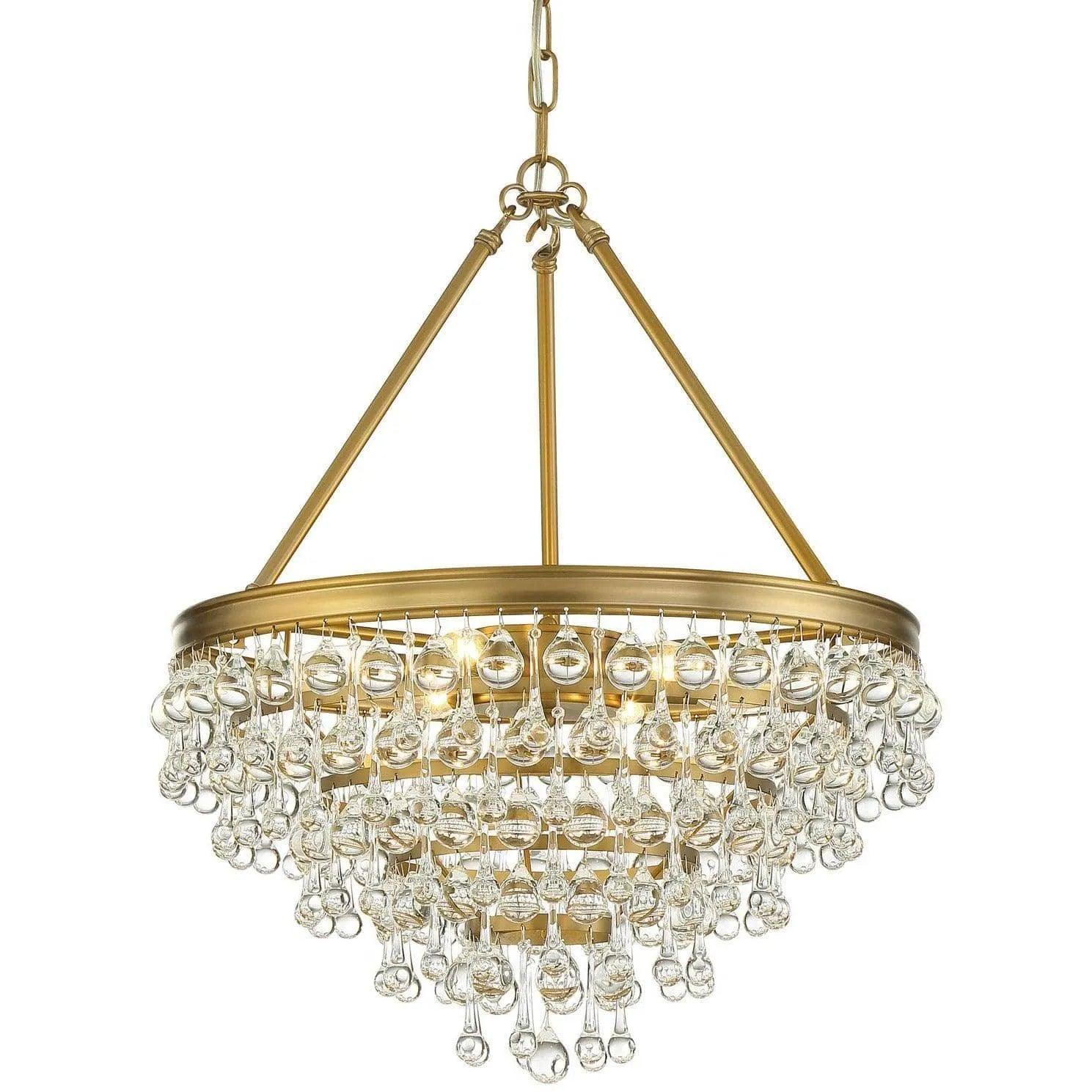 Crystorama - Calypso Six Light Chandelier - 136-VG - Canada Light Shop