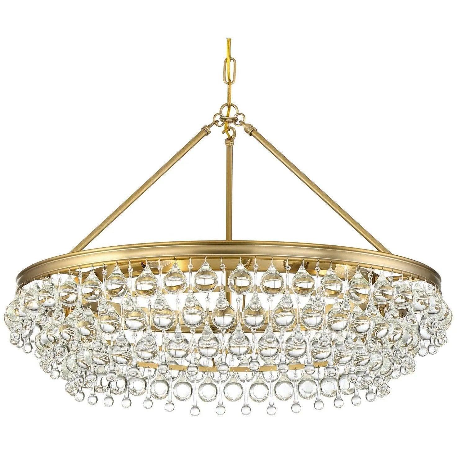 Crystorama - Calypso Six Light Chandelier - 275-VG - Canada Light Shop