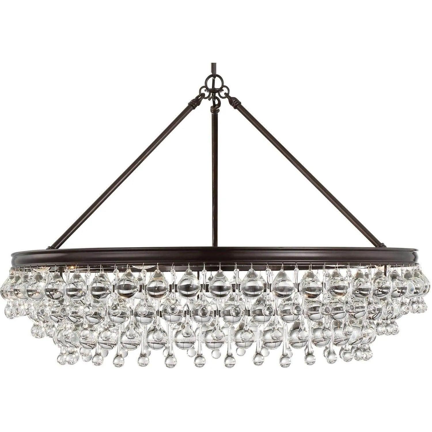 Crystorama - Calypso Six Light Chandelier - 275-VZ - Canada Light Shop