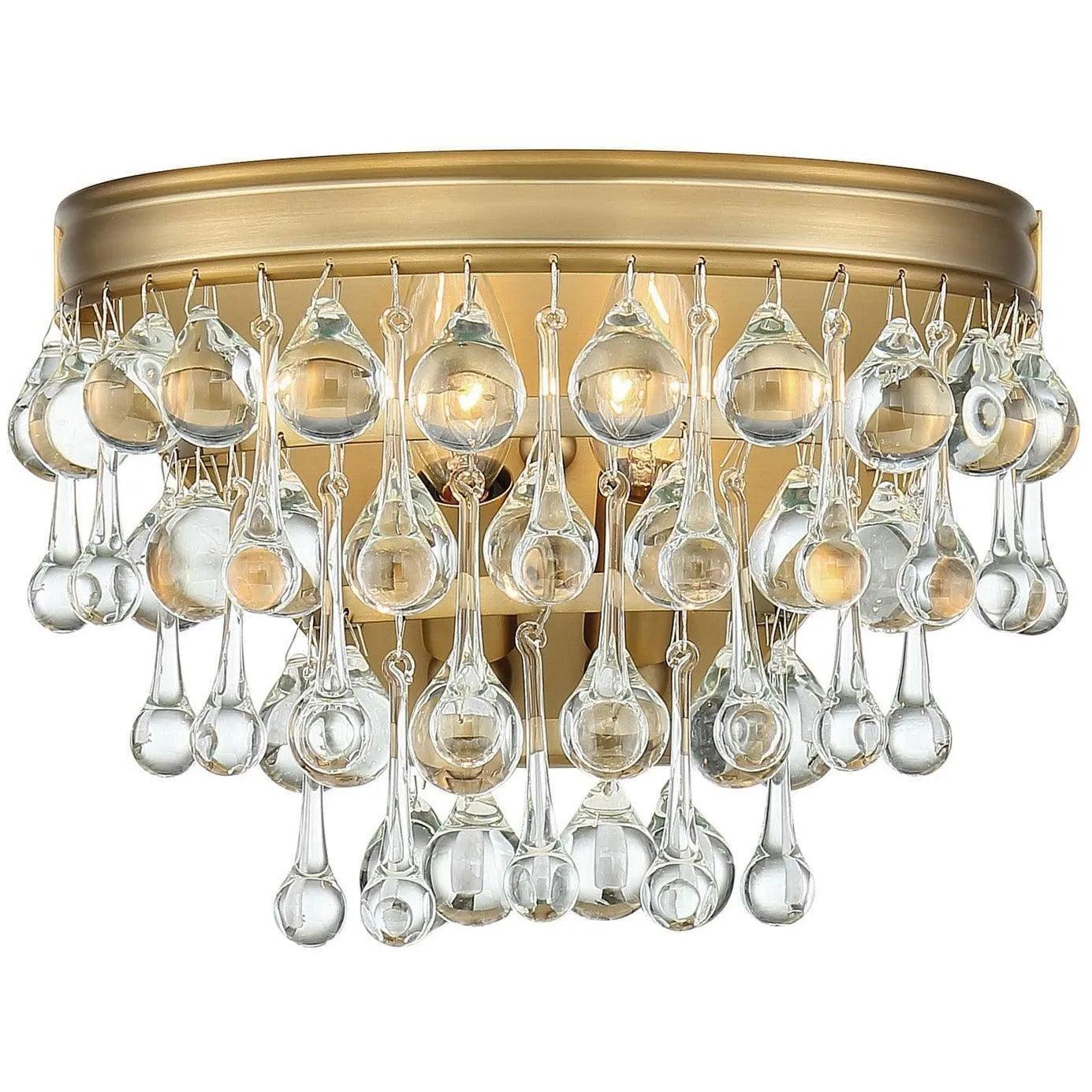 Crystorama - Calypso Two Light Wall Mount - 132-VG - Canada Light Shop