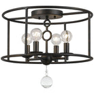 Crystorama - Cameron Four Light Ceiling Mount - 9267-EB - Canada Light Shop