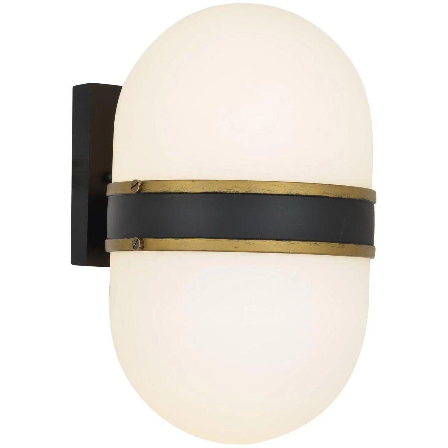 Crystorama - Capsule Two Light Outdoor Wall Mount - CAP-8504-MK-TG - Canada Light Shop