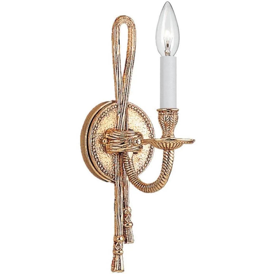Crystorama - Cast Brass Wall Mount One Light Wall Mount - 651-OB - Canada Light Shop