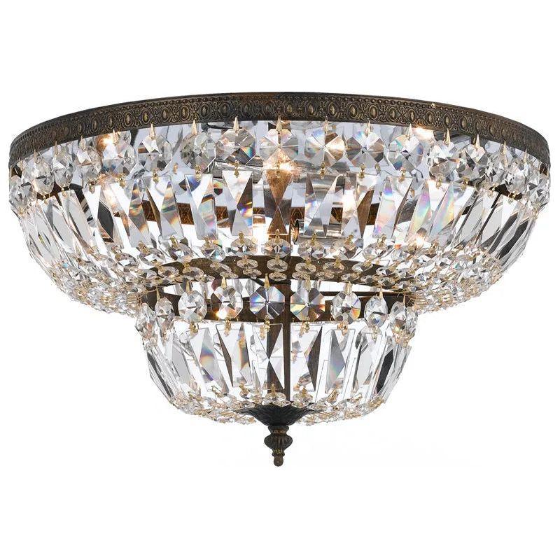 Crystorama - Ceiling Mount Ceiling Mount With Swarovski Spectra Crystal - 724-EB-CL-SAQ - Canada Light Shop