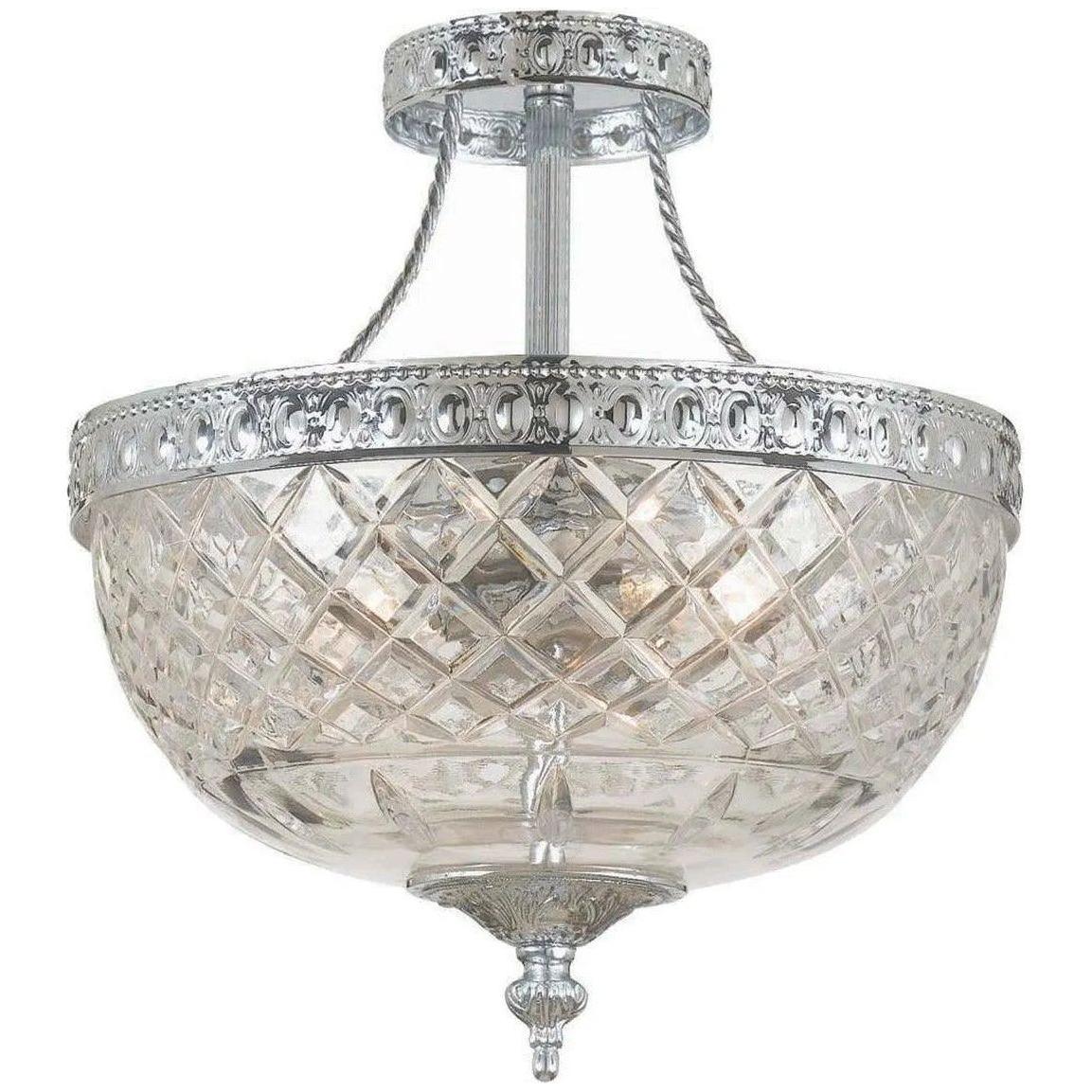 Crystorama - Ceiling Mount Three Light Ceiling Mount - 118-10-CH - Canada Light Shop