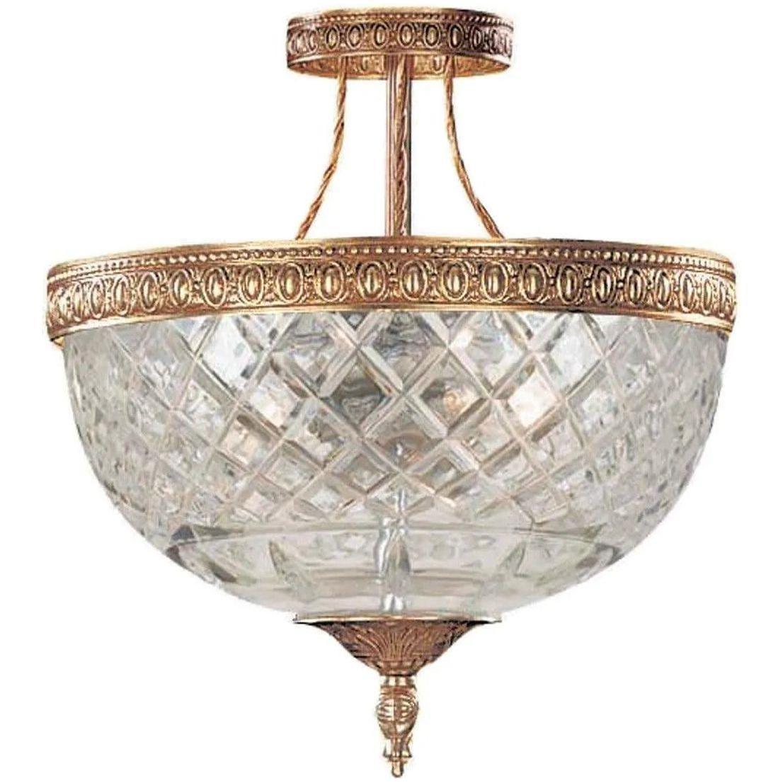 Crystorama - Ceiling Mount Three Light Ceiling Mount - 118-10-OB - Canada Light Shop