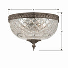 Crystorama - Ceiling Mount Two Light Ceiling Mount - 117-8-CH - Canada Light Shop