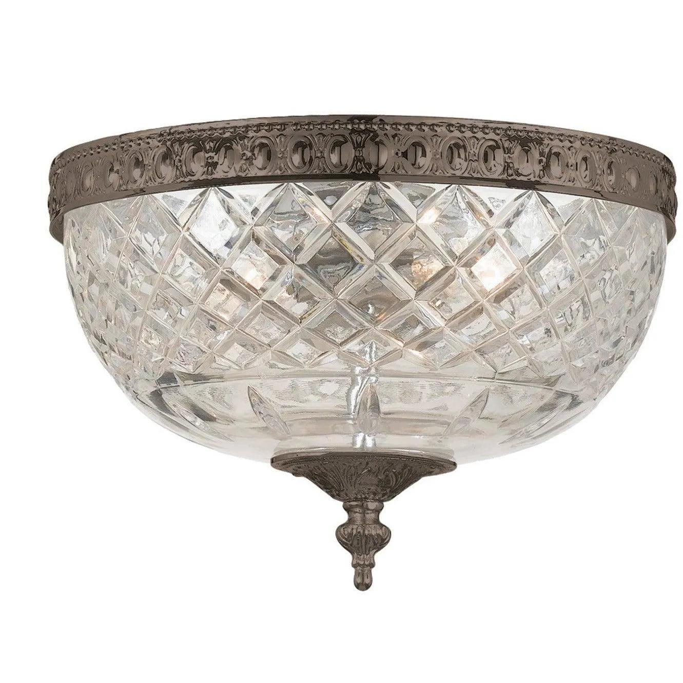 Crystorama - Ceiling Mount Two Light Ceiling Mount - 117-8-EB - Canada Light Shop