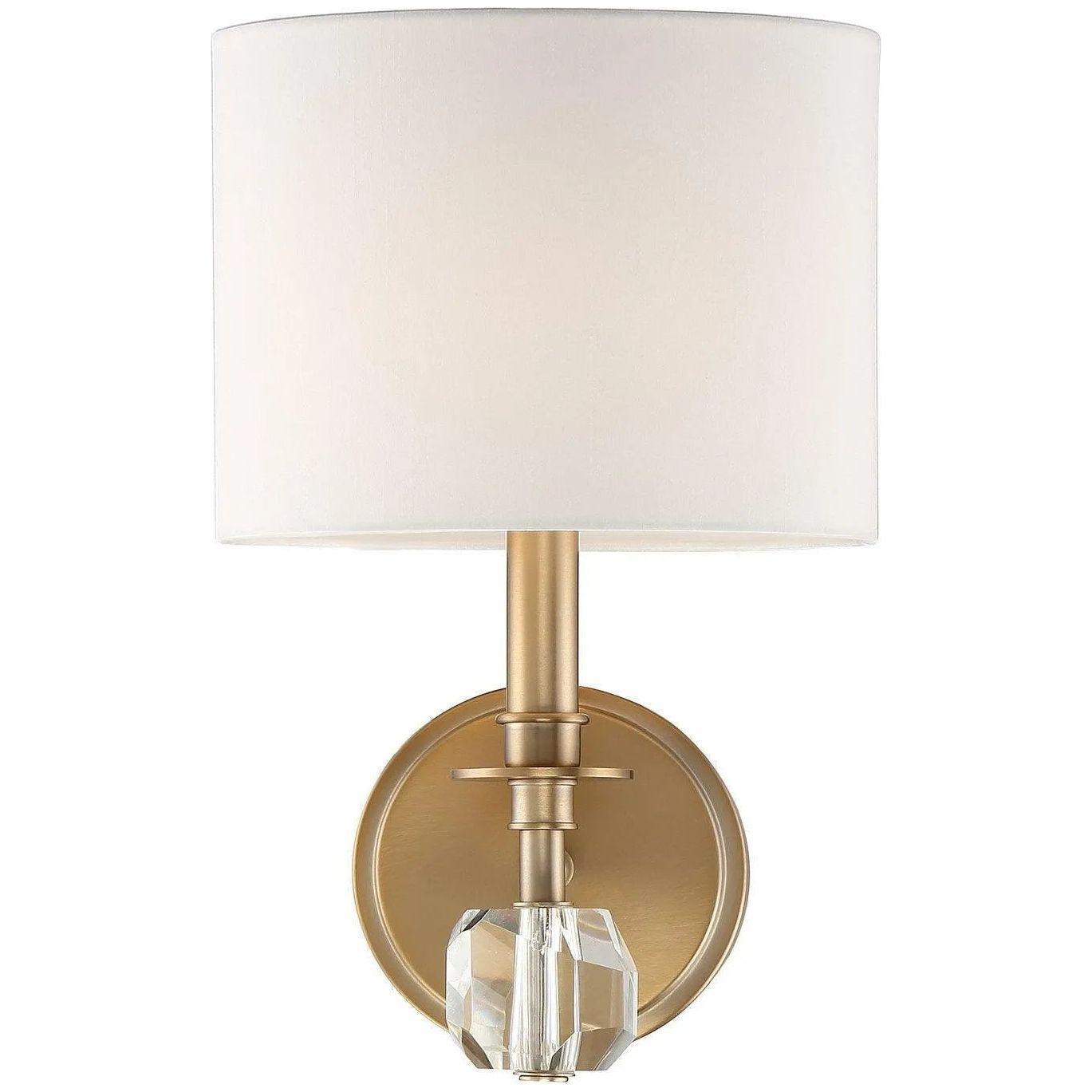 Crystorama - Chimes One Light Wall Mount - CHI-211-AG - Canada Light Shop