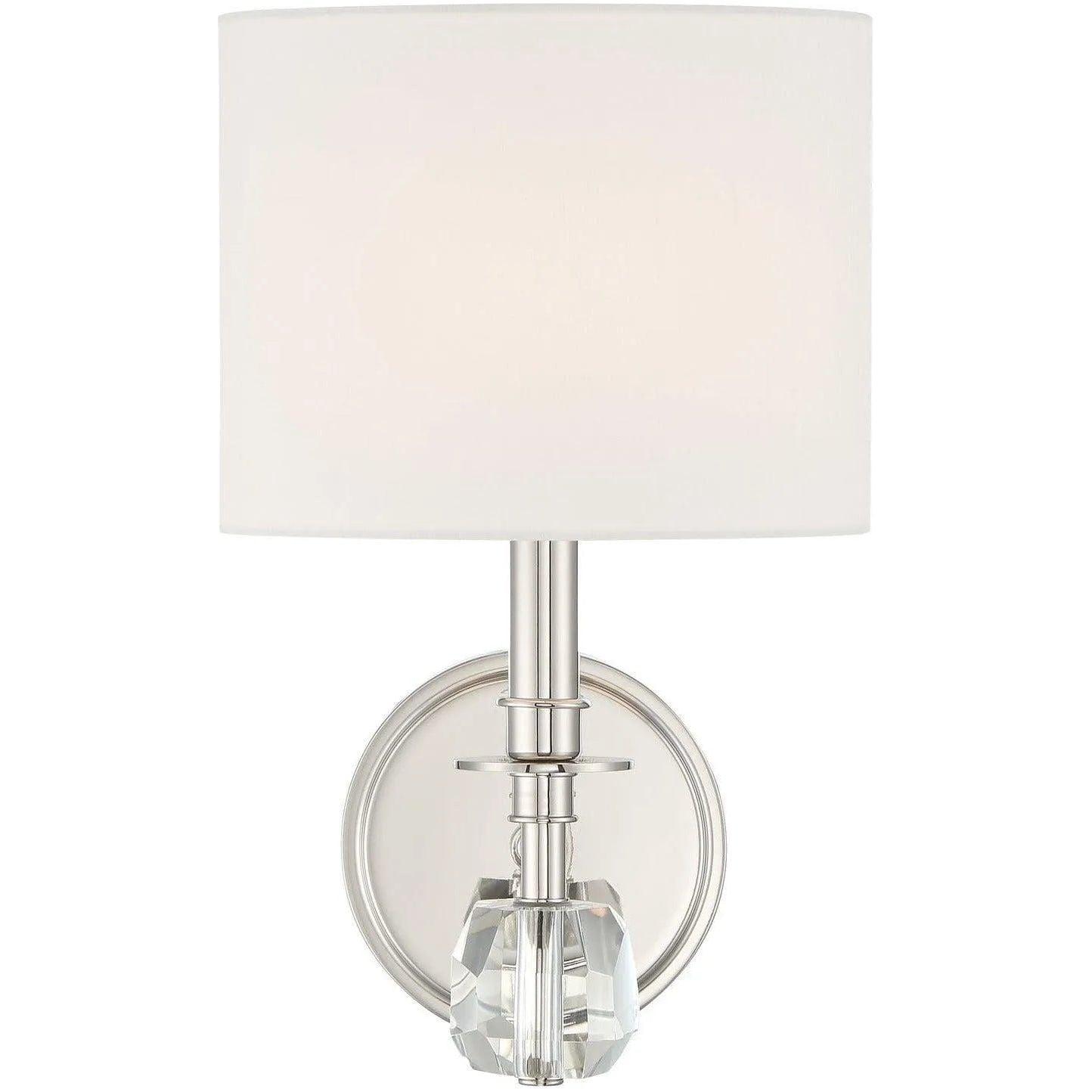 Crystorama - Chimes One Light Wall Mount - CHI-211-PN - Canada Light Shop