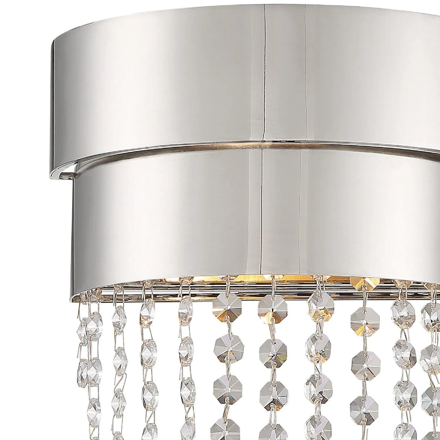 Crystorama - Clarksen Two Light Wall Mount - CLA-A3202-PN-CL-MWP - Canada Light Shop