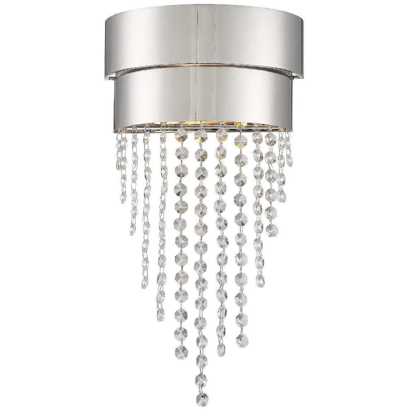 Crystorama - Clarksen Two Light Wall Mount - CLA-A3202-PN-CL-MWP - Canada Light Shop