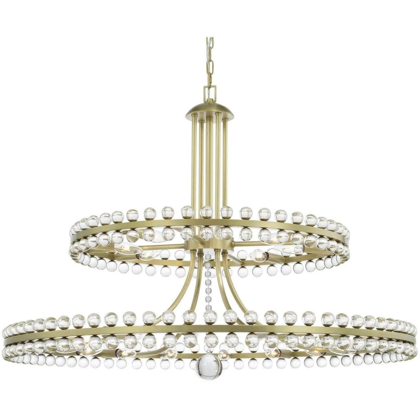Crystorama - Clover 24 Light Chandelier - CLO-8890-AG - Canada Light Shop