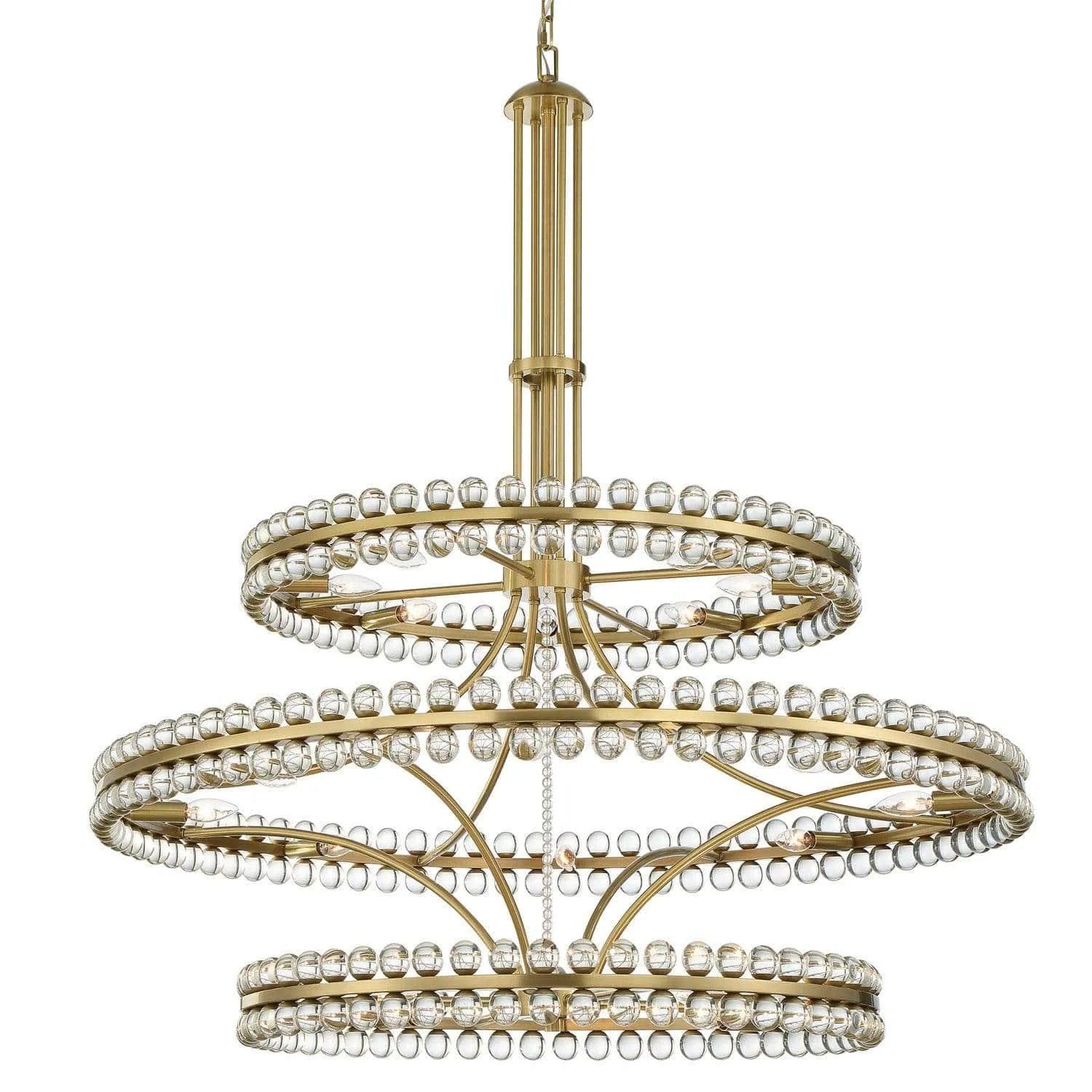 Crystorama - Clover Chandelier - CLO-8000-AG - Canada Light Shop