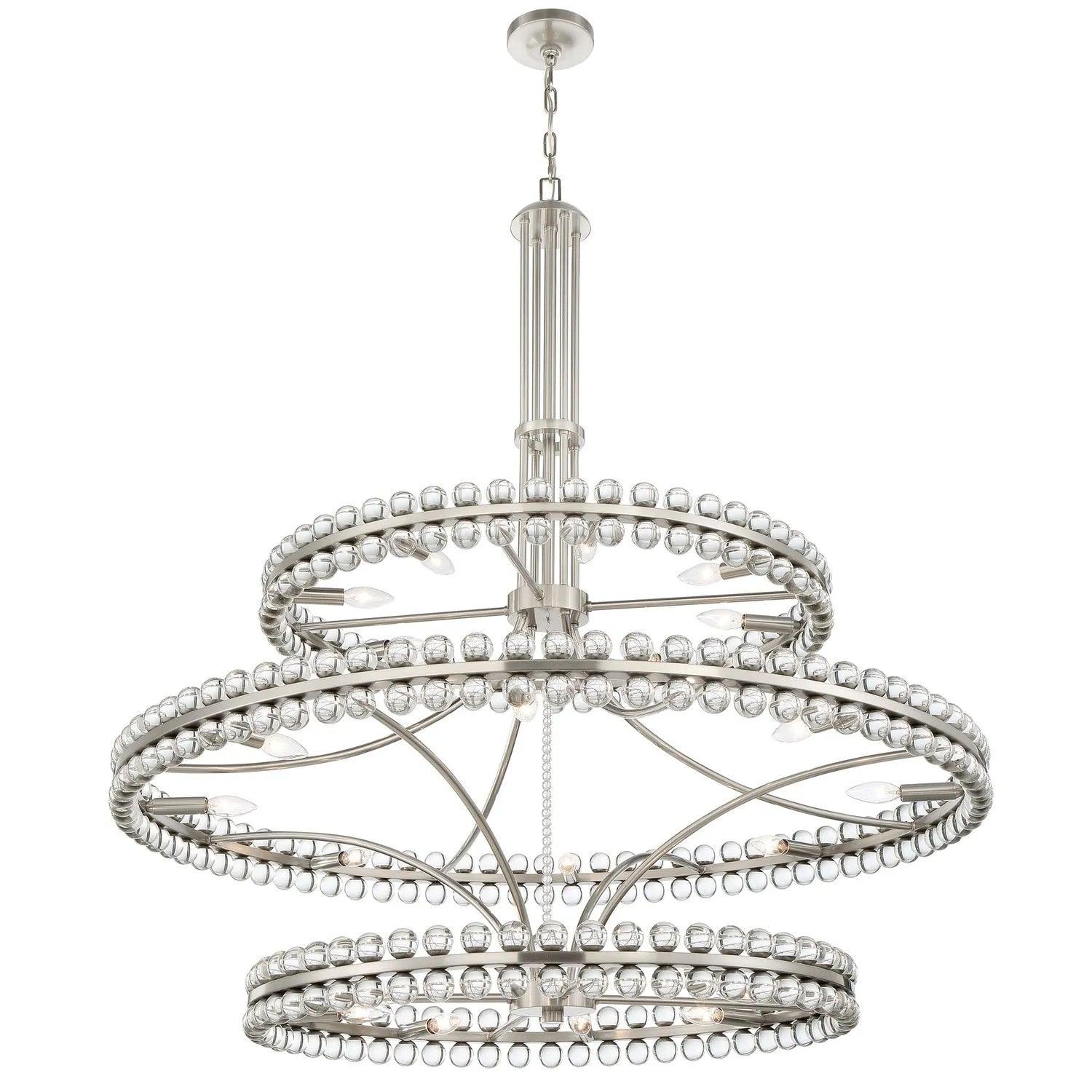 Crystorama - Clover Chandelier - CLO-8000-AG - Canada Light Shop