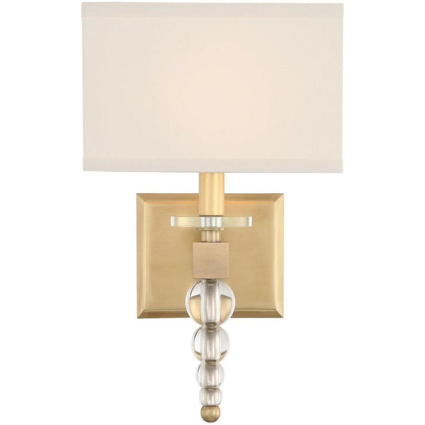 Crystorama - Clover One Light Wall Mount - CLO-8892-AG - Canada Light Shop
