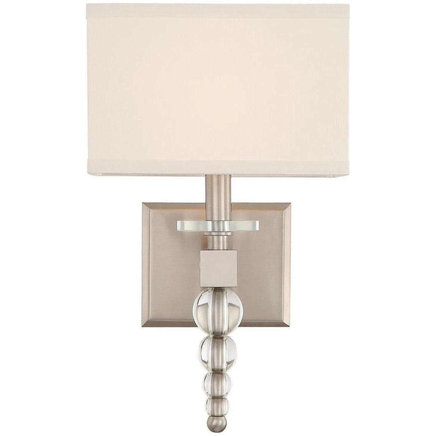 Crystorama - Clover One Light Wall Mount - CLO-8892-BN - Canada Light Shop